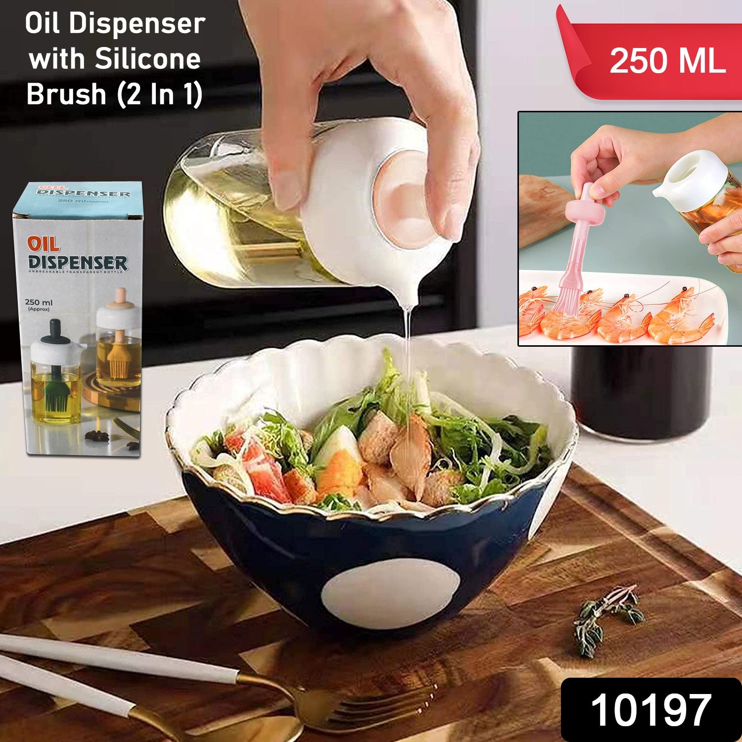 Oil Dispenser with Silicone Oil Brush Oil Dispenser with Silicone Oil Brush